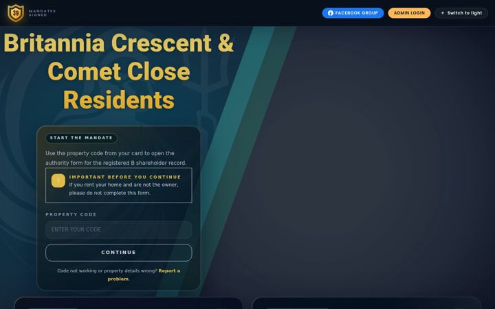 Screenshot of britanniacrescent.co.uk
