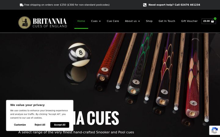 Screenshot of britanniacues.com