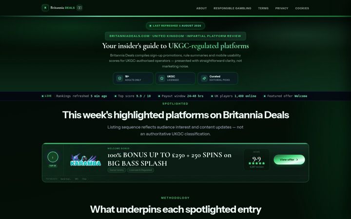 Screenshot of britanniadeals.com