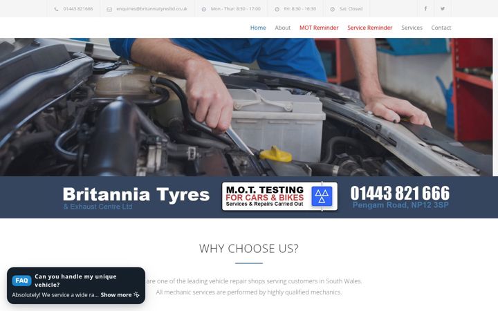 Screenshot of britanniatyresltd.co.uk