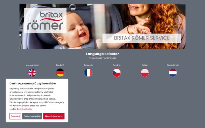 Képernyőkép: britax-roemer-service.pl