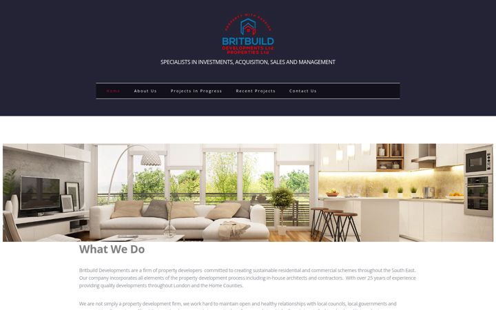 Screenshot of britbuilddevelopments.com