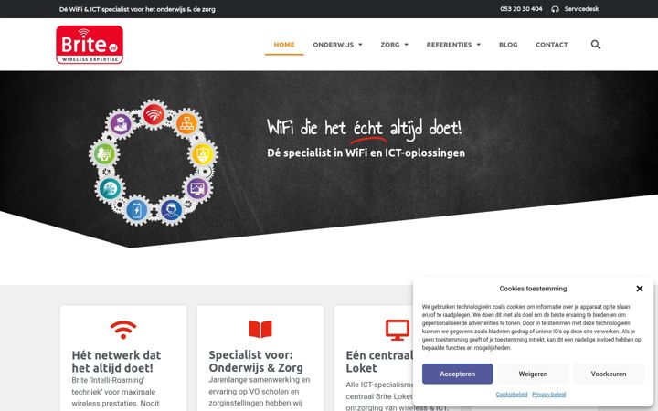 Screenshot of brite.nl