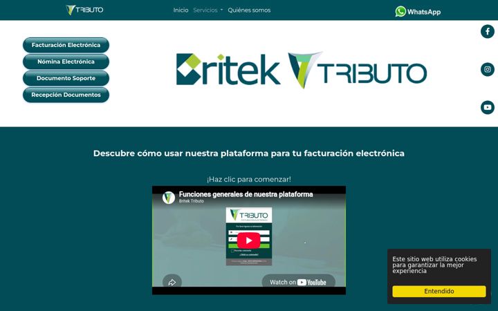 Screenshot of britek.com.co