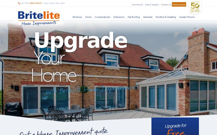 Screenshot of britelite.co.uk