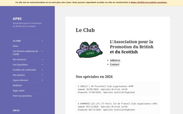 Screenshot of british-et-scottish.com