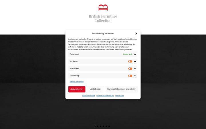 Screenshot of british-furniture-collection.de