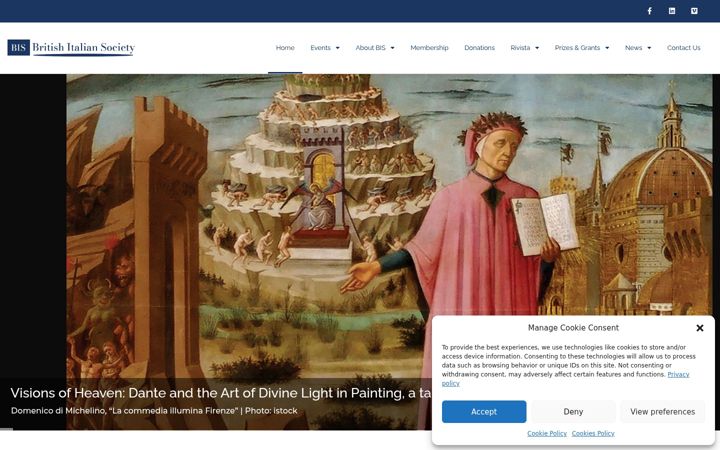 Screenshot του british-italian.org