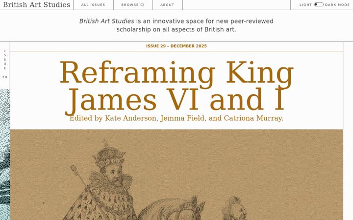 Screenshot of britishartstudies.ac.uk