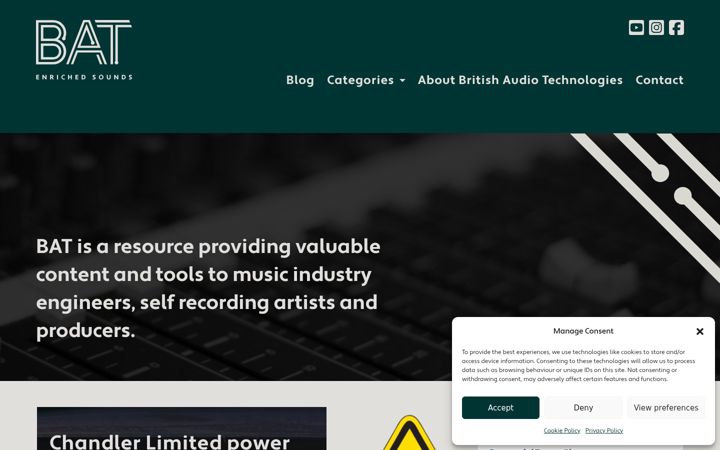 Screenshot of britishaudiotech.com