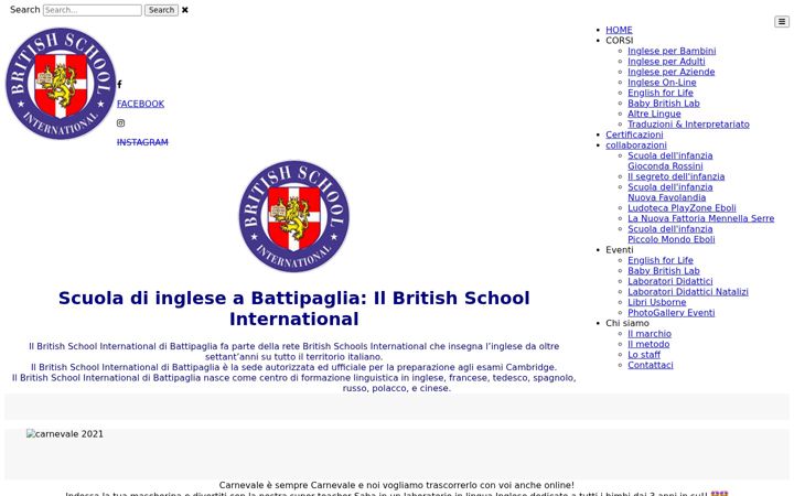 Screenshot of britishbattipaglia.it