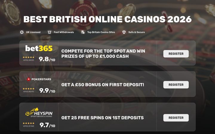 Screenshot of britishbestslots.com