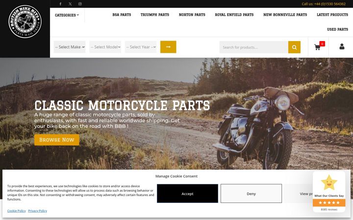 Screenshot of britishbikebits.com