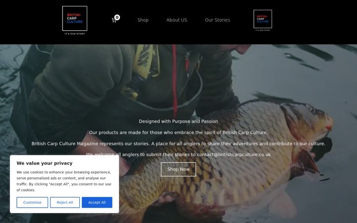 Screenshot ta' britishcarpculture.co.uk