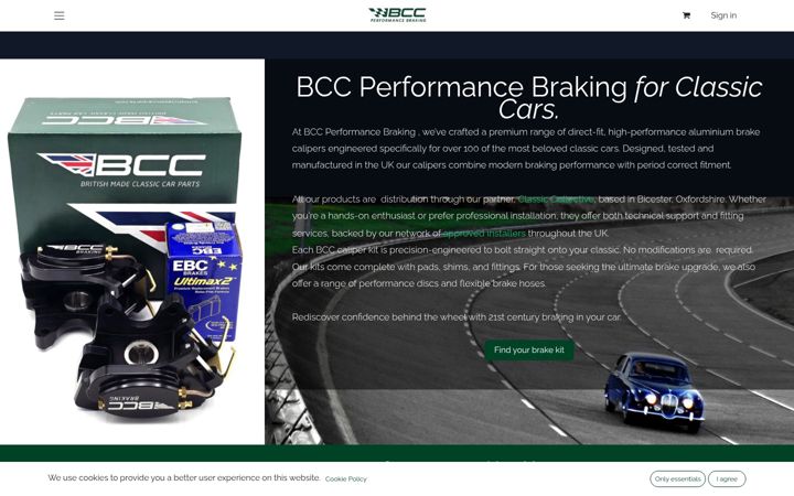 Screenshot of britishclassiccarparts.com