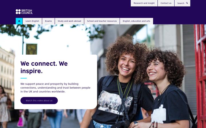 Screenshot of britishcouncil.org