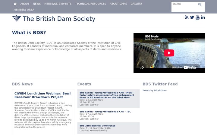 Captura de pantalla de britishdams.org