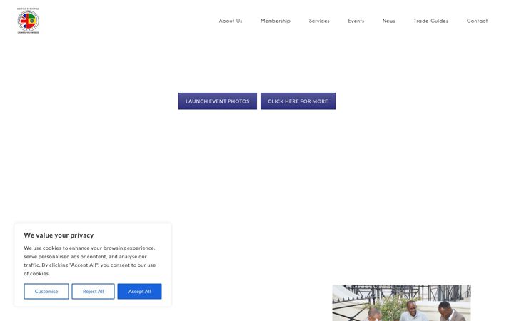Screenshot of britishethiopianchamber.com