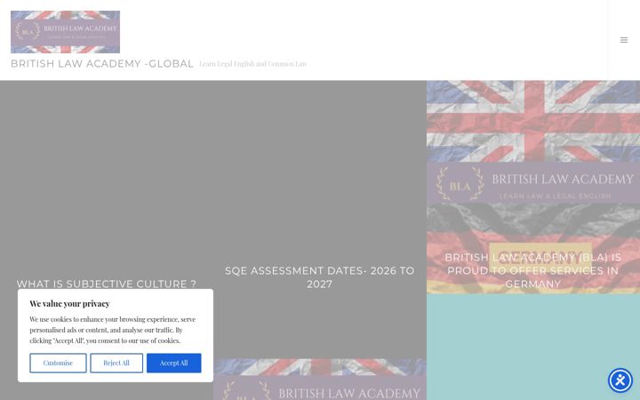 Screenshot of britishlawacademy.com