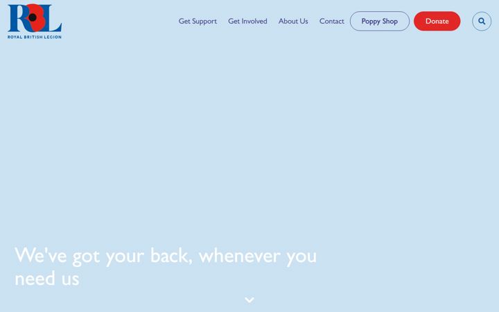 Screenshot of britishlegion.org.uk