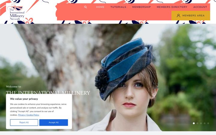 Screenshot of britishmillinery.co.uk