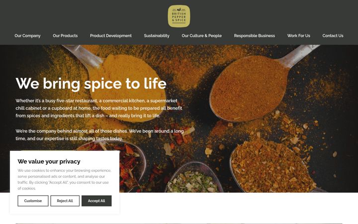 Screenshot of britishpepper.co.uk