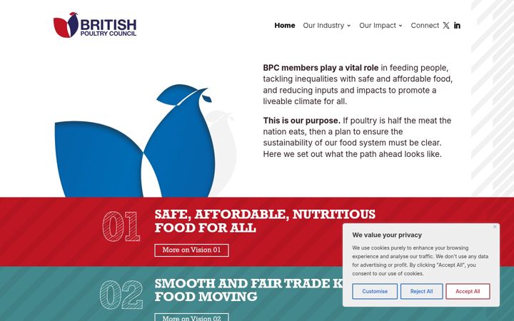 Skjermbilde av britishpoultry.org.uk