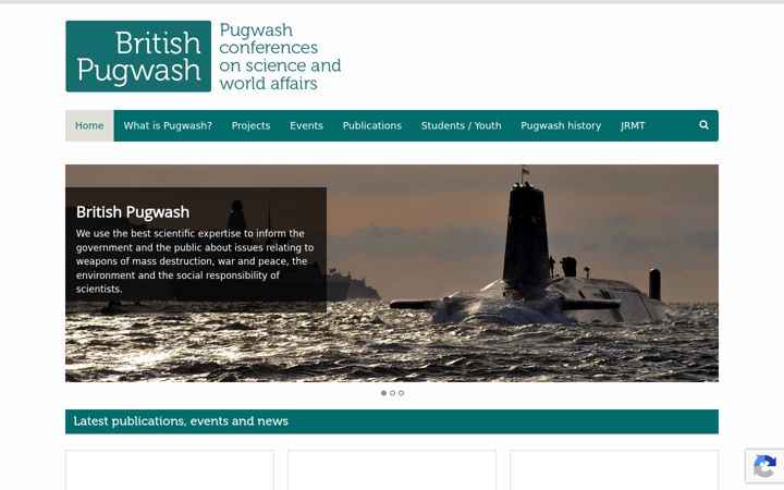 Captura de pantalla de britishpugwash.org