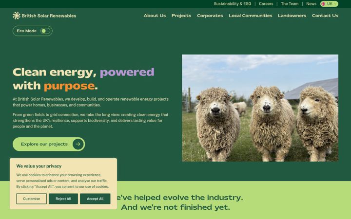 Screenshot of britishrenewables.com