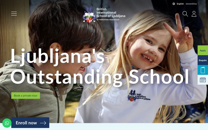 Screenshot of britishschool.si
