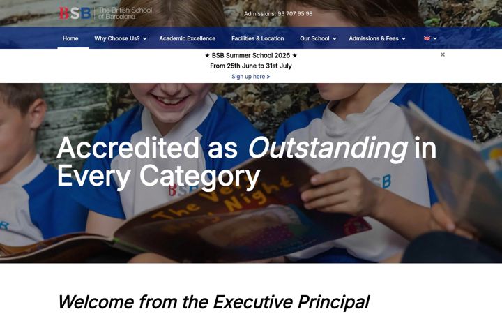 Screenshot of britishschoolbarcelona.com