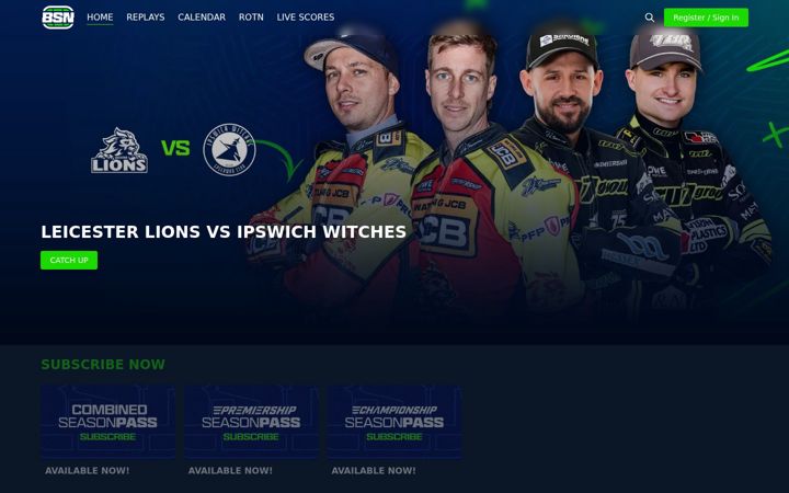 Screenshot of britishspeedwaynetwork.co.uk