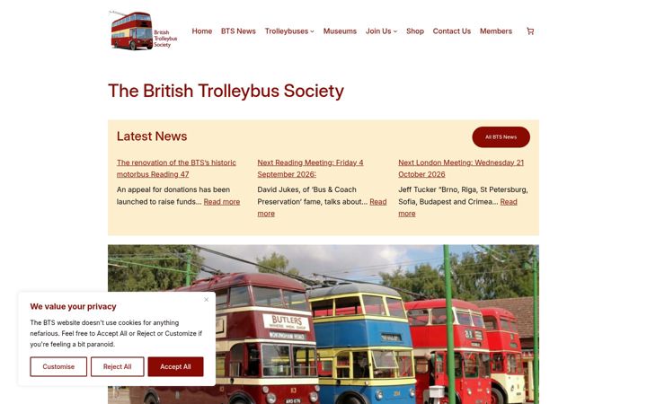 Screenshot of britishtrolley.org.uk