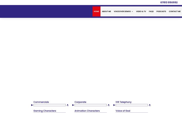 Screenshot of britishvoiceover.co.uk