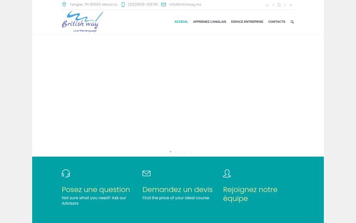 Screenshot of britishway.ma
