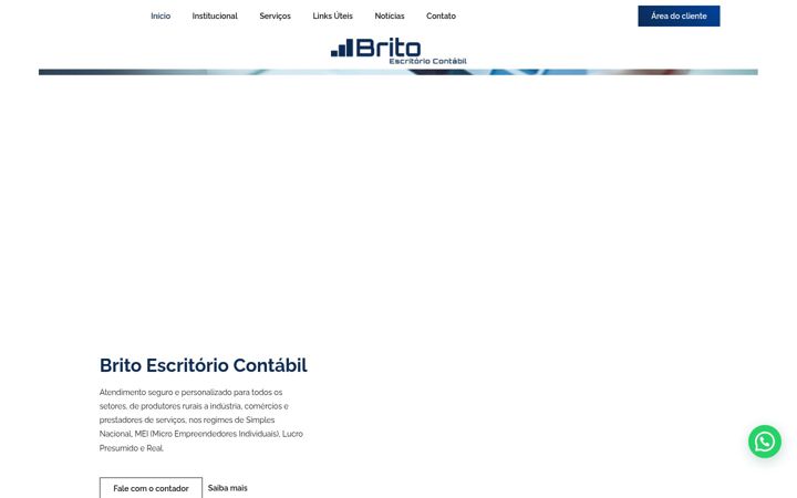 Kuvakaappaus sivustosta britoescritoriocontabil.com.br
