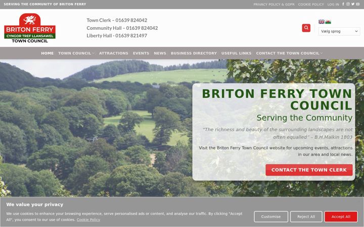 Screenshot of britonferrycouncil.org.uk