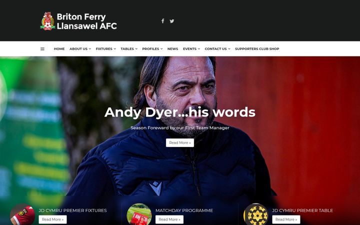 Screenshot of britonferryllansawelafc.com