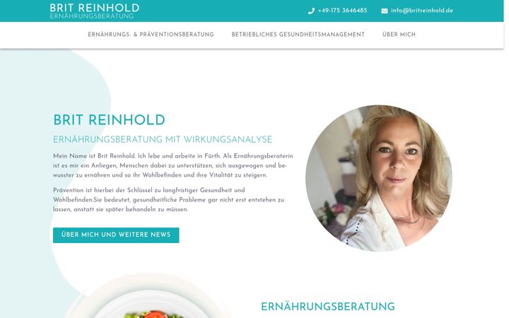 Screenshot of britreinhold.de