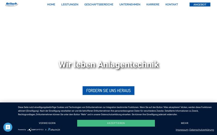 Screenshot of britsch-anlagentechnik.de
