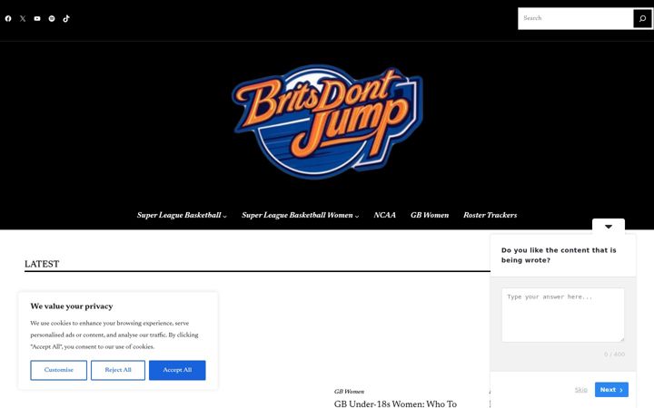 Screenshot of britsdontjump.com