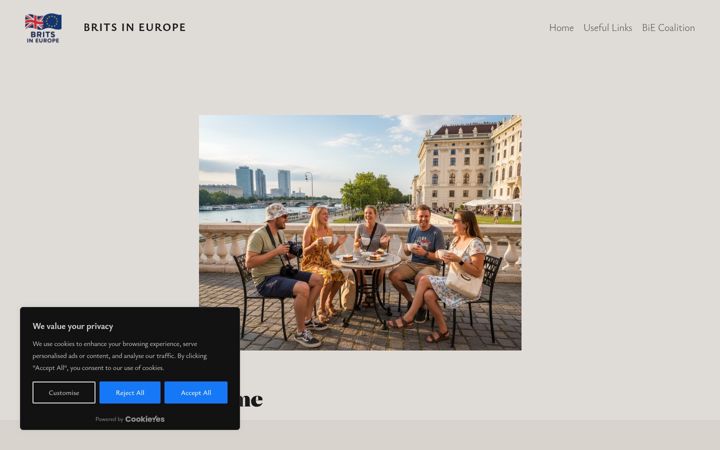 Screenshot of britsineurope.eu