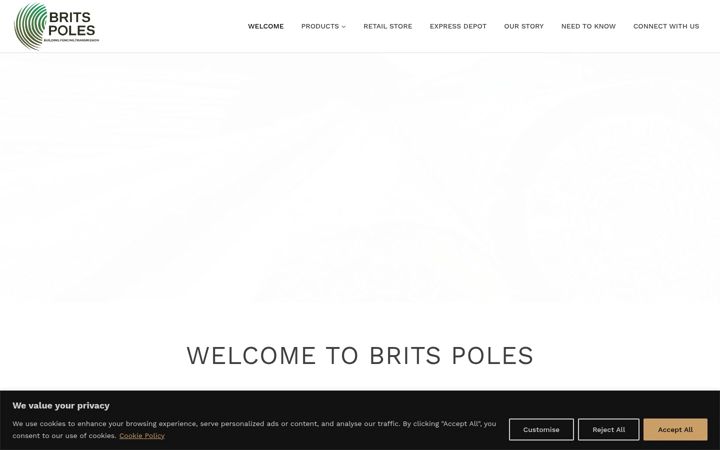Screenshot of britspoles.co.za