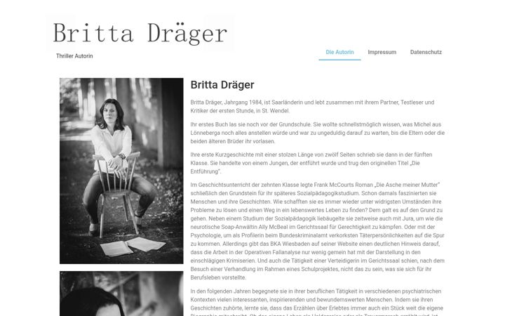 Screenshot of britta-draeger.de