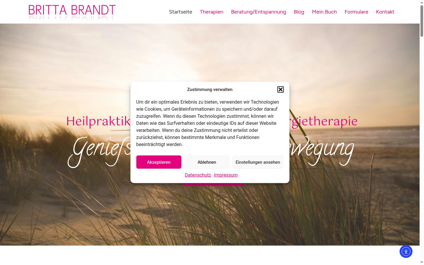 Screenshot van de toestemmingsbanner zoals getoond vóór enige interactie