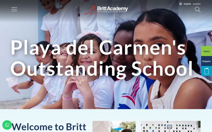 Screenshot of brittacademy.com