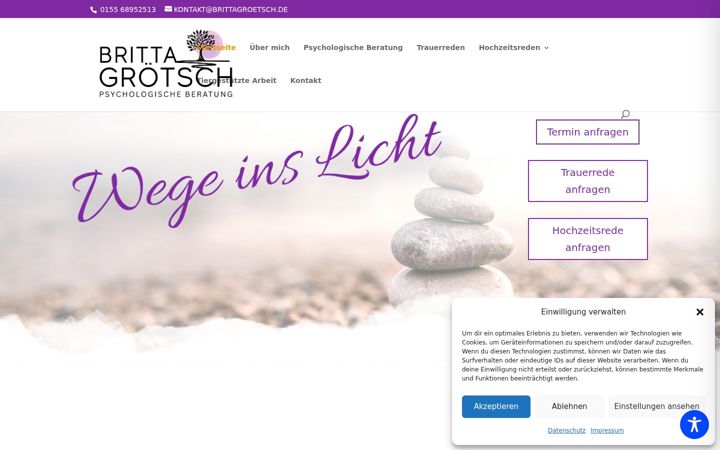 Screenshot of brittagroetsch.de