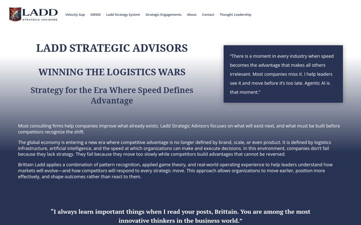 Screenshot of brittainladd.com