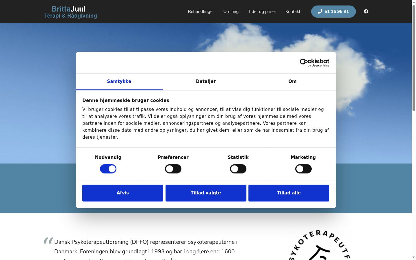 Sutikimo reklamjuostės, rodytos prieš bet kokią sąveiką, ekrano kopija
