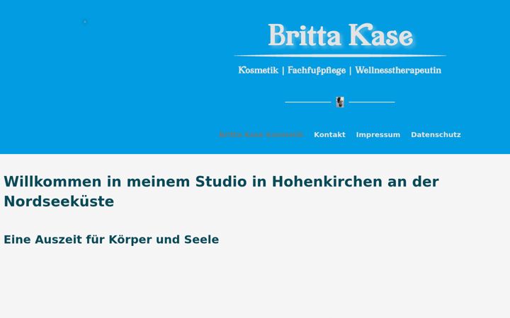 Screenshot of brittakase-kosmetik.de